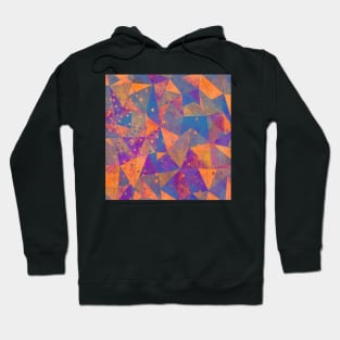 Geometric orange Hoodie